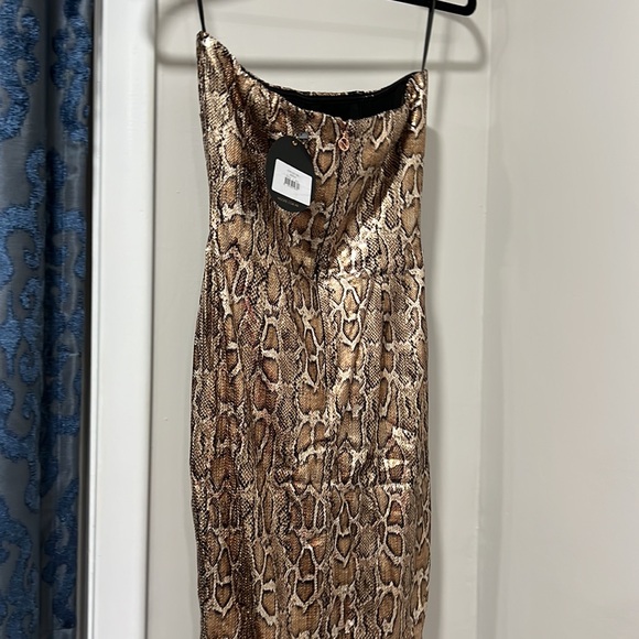 Nookie Blind Date Midi Dress in Bronze - Picture 7 of 11